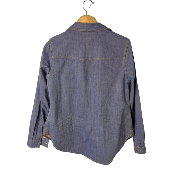 CAbi The Workshop Shirt Size Small Lilac Blue Style 4299 Button Down Shirt - Picture 4 of 7